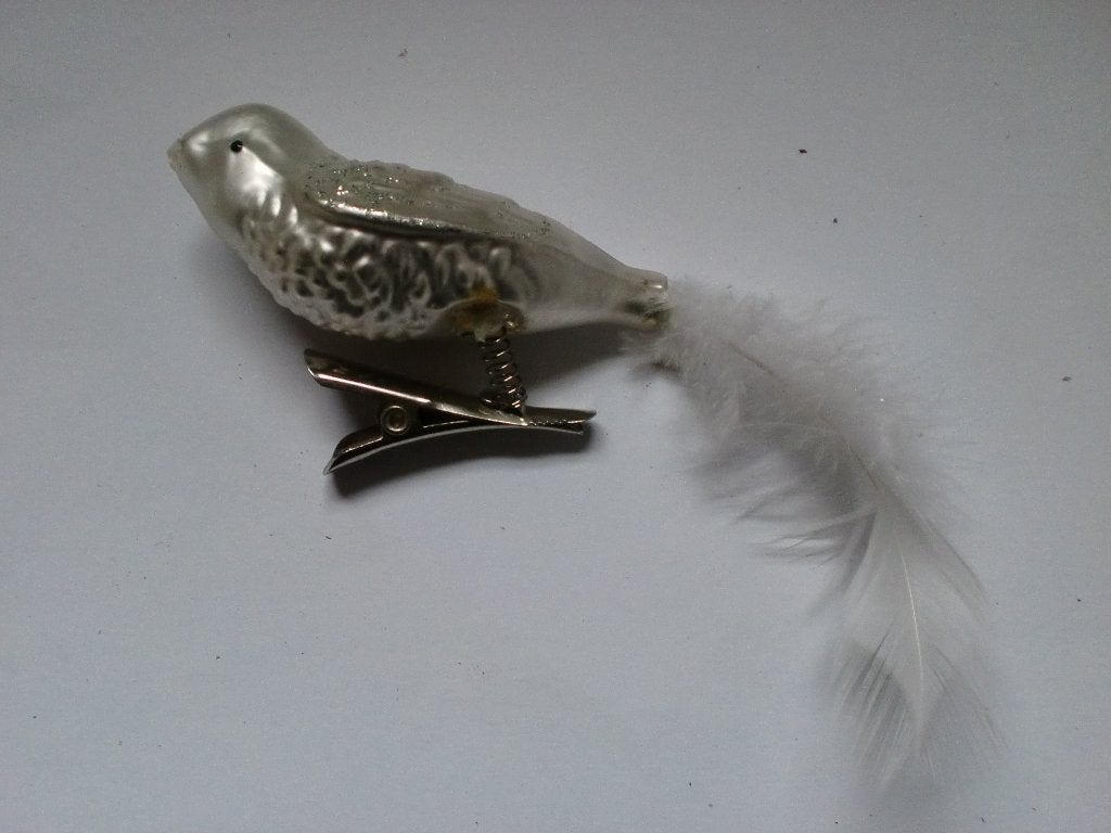 Vintage glazen vogeltje, Ophalen of Verzenden, Gebruikt