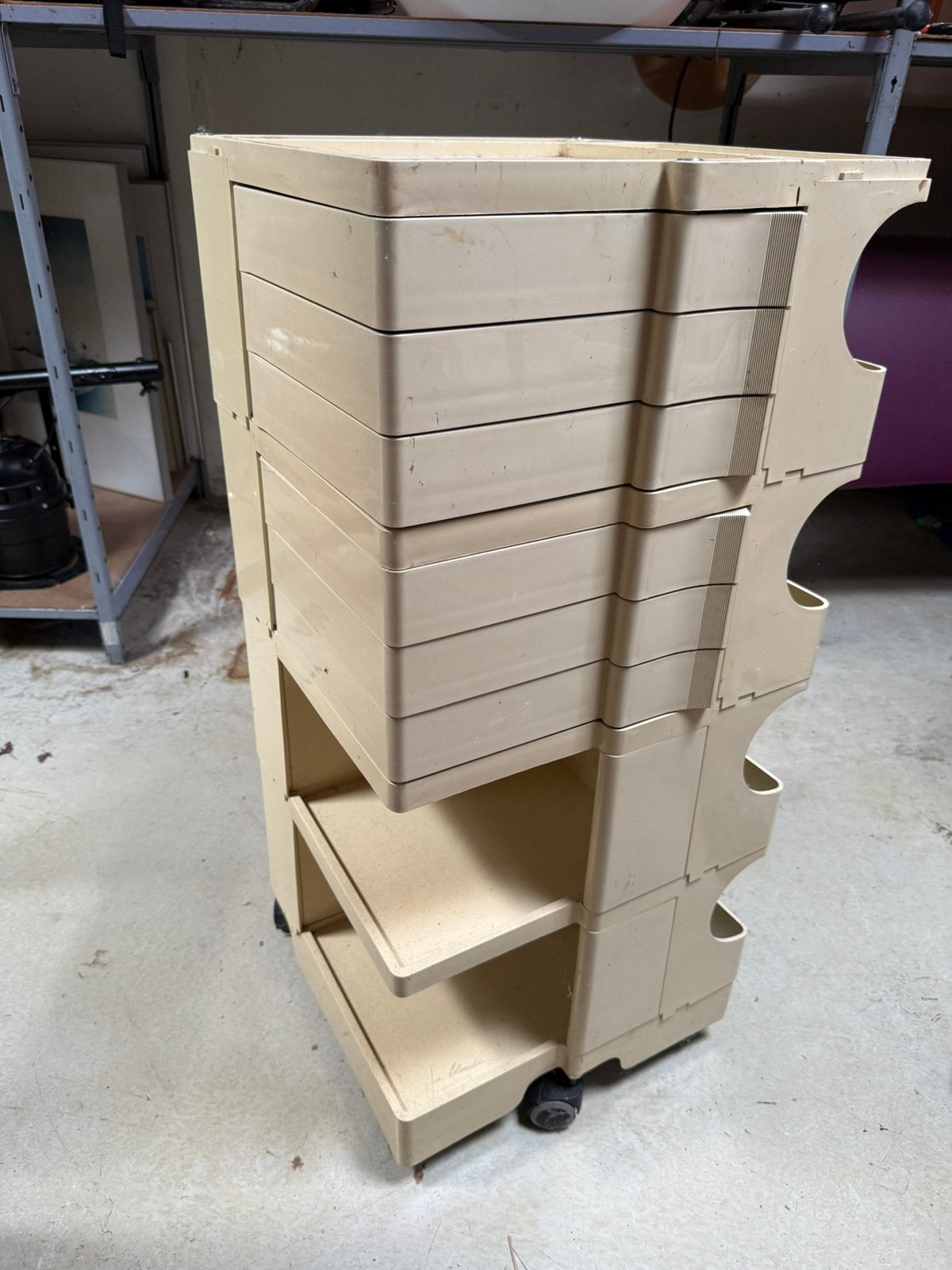 Boby Trolley Bieffeplast. Architecten trolly 95 cm hoog, Ophalen, Zo goed als nieuw, Ezel