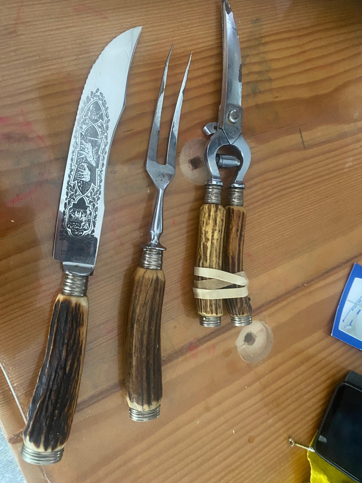 vlees set kompleet, Antiek en Kunst, Antiek | Bestek, Ophalen
