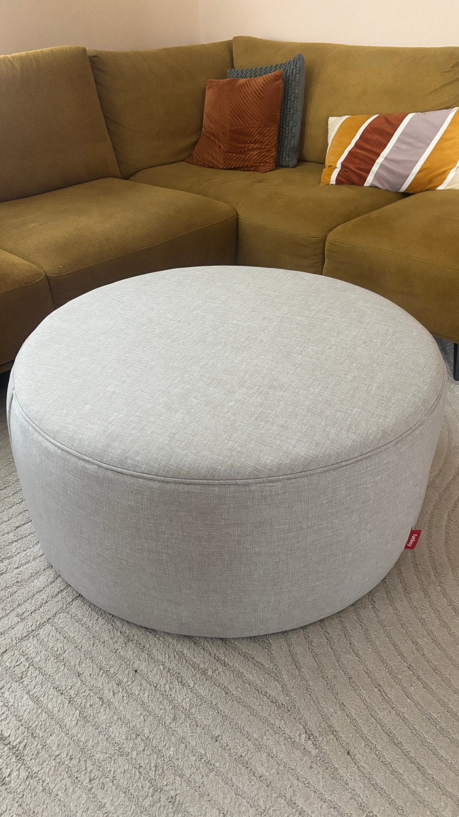 Fatboy PFFFH Boucle (poef), Ophalen, Zo goed als nieuw, Rond, Minder dan 50 cm