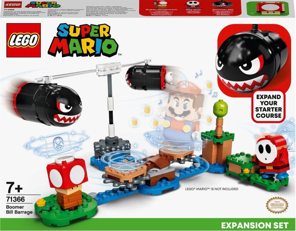 LEGO 71366 - Super Mario Boomer Bill-spervuur Bouwbaar Spel, Overige thema's, Lego, Ophalen of Verzenden, Zo goed als nieuw