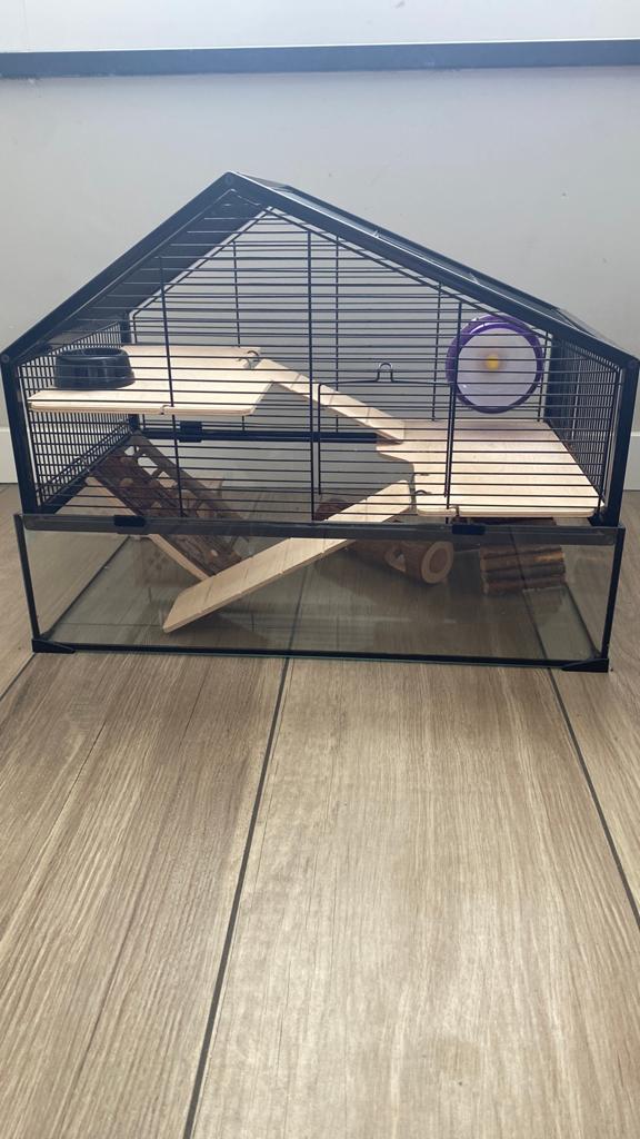 Hamsterkooi Beeztees, Dieren en Toebehoren, Kooi, Minder dan 75 cm, Zo goed als nieuw, Ophalen