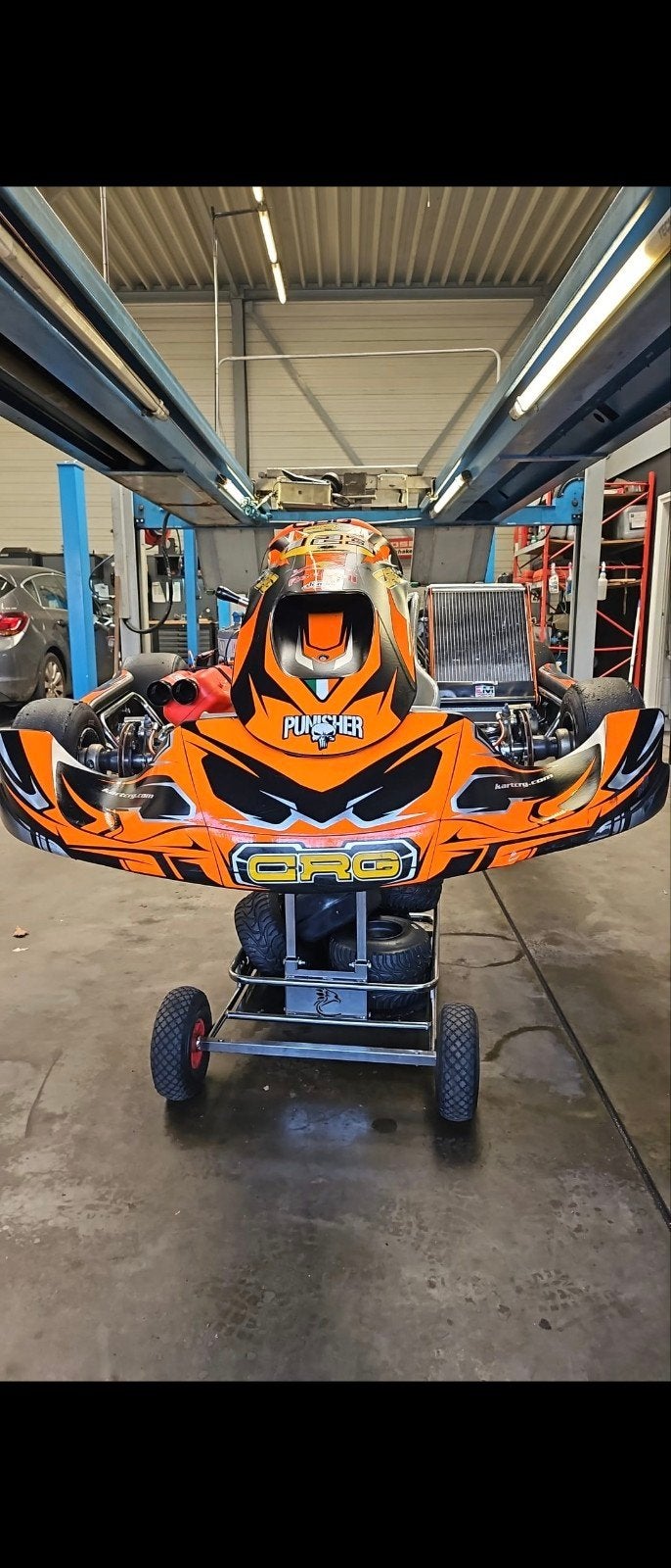 CRG schakelKart 125cc met TM R1 Redtitan, Ophalen, Gebruikt, Kart