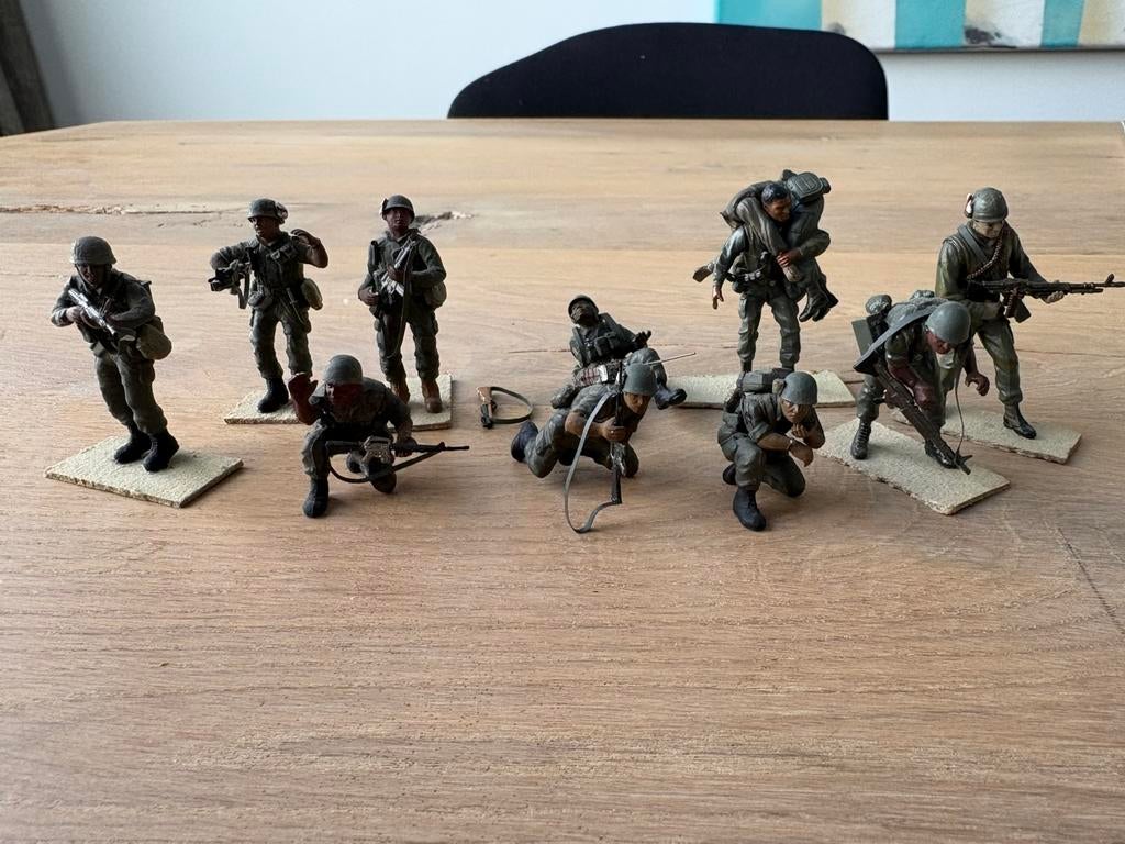 Vintage Tamiya 1:35 US Marines Vietnam, Ophalen of Verzenden, Gebruikt, 1:35 tot 1:50, Figuur of Figuren