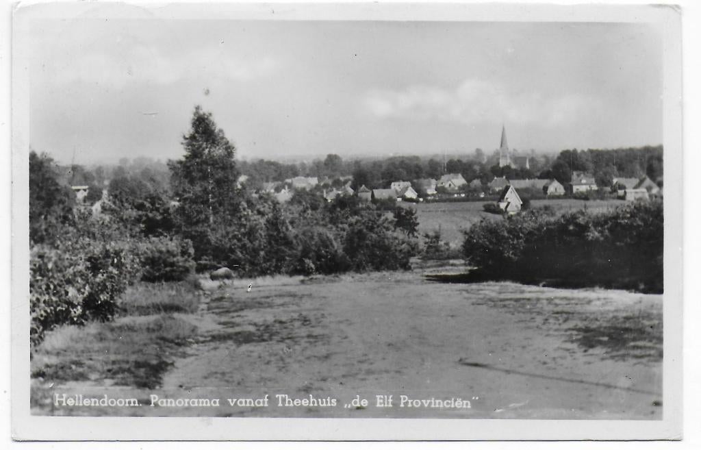 Hellendoorn Panorama gelopen Ansichtkaart ( B7363 ), Ophalen of Verzenden, Voor 1920, Gelopen, Overijssel