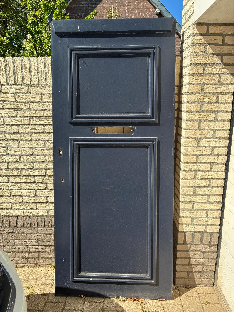 Voordeur gratis ophalen, Doe-het-zelf en Verbouw, Deuren en Horren, Ophalen, Gebruikt, 80 tot 100 cm, Buitendeur