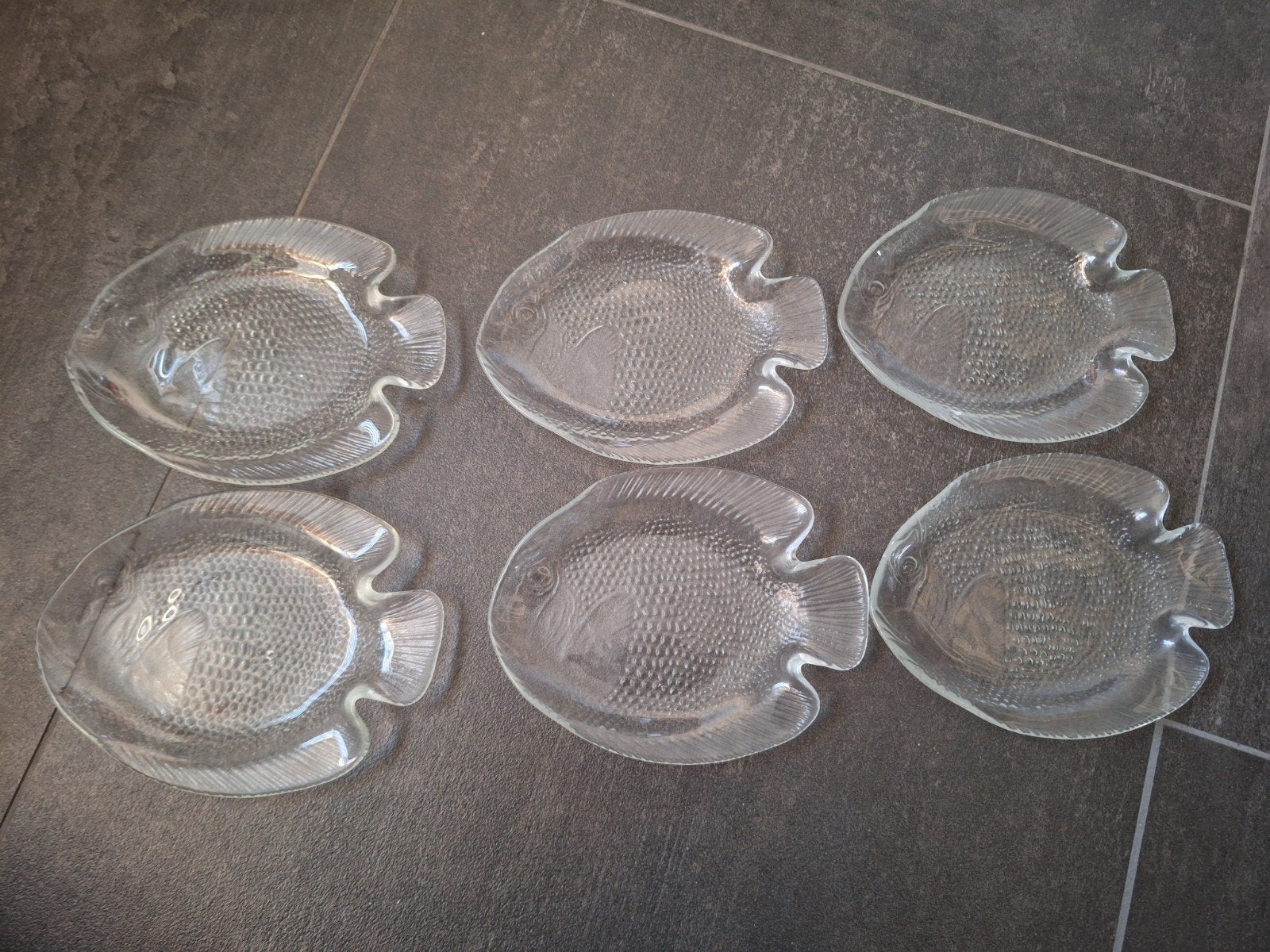 6 Arcoroc kleine visbordjes in originele doos, Huis en Inrichting, Keuken | Servies, Overige merken, Vintage, Ophalen of Verzenden