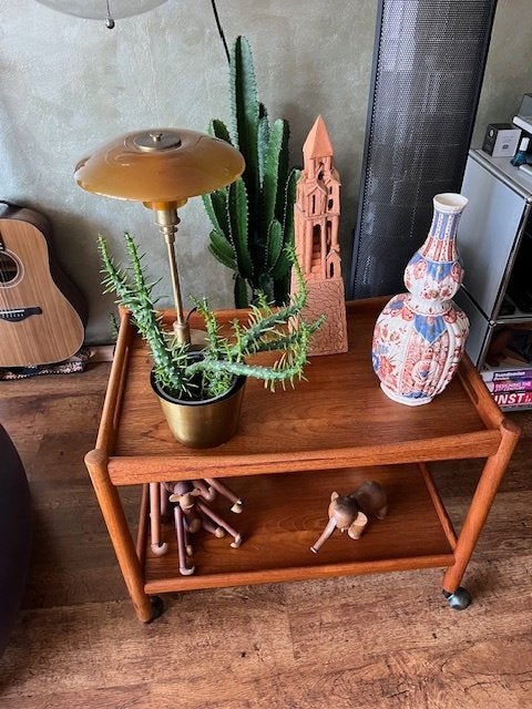 Prachtige trolley van Hans Wegner voor Andreas Tuck, Huis en Inrichting, Tafels | Bijzettafels, Ophalen, Gebruikt, 75 cm of meer