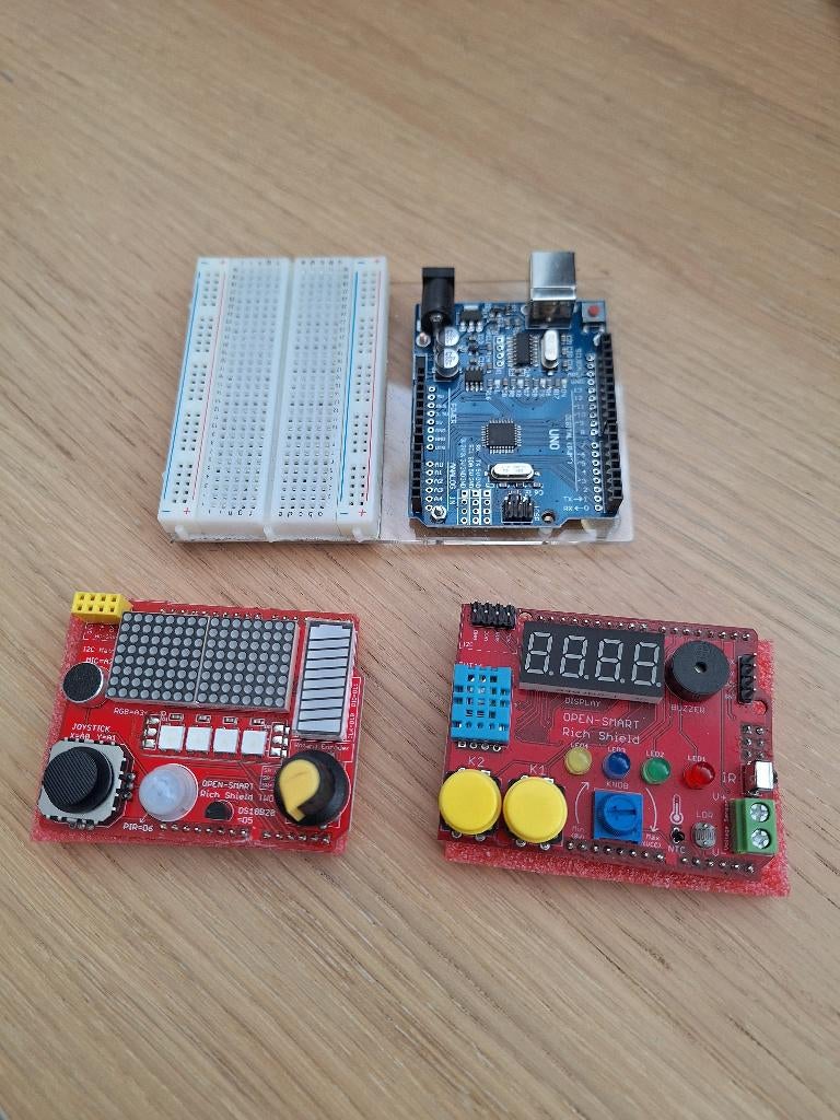 Arduino met OpenSmart Rich shield 1 en Rich shield 2, Ophalen of Verzenden, Zo goed als nieuw