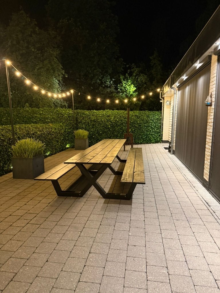 Buitentafel picknicktafel  /// juli knaller 20% korting, Tuin en Terras, Picknicktafels, Ophalen of Verzenden, Nieuw, Rechthoekig