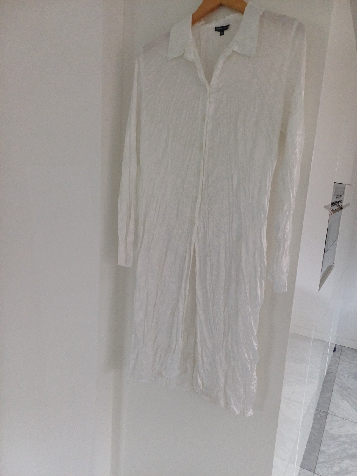 Expresso jurk maat 40 (satijn kreukelstof), Kleding | Dames, Jurken, Maat 38/40 (M), Expresso, Wit, Ophalen of Verzenden