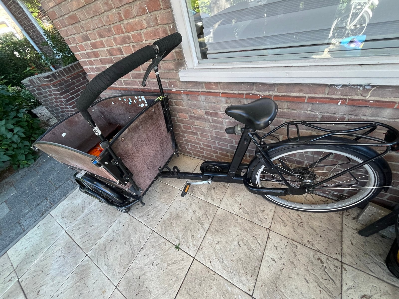Bakfiets van Fietsfabriek met huif, Ophalen, Gebruikt, Huif, 2 kinderen