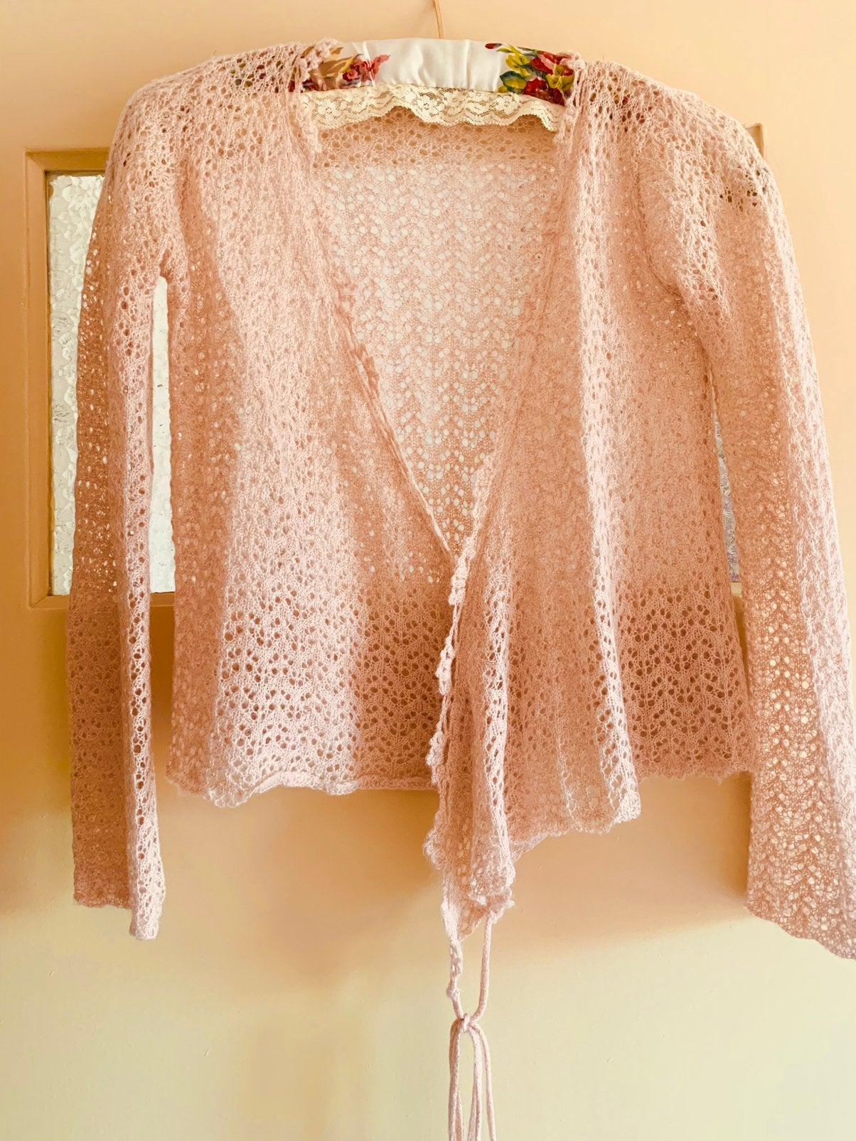 Fijn gebreid mohair vestje, Kleding | Dames, Truien en Vesten, Verzenden, Zo goed als nieuw, Roze