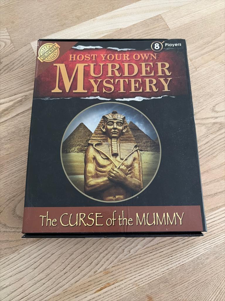 Murder Mystery: The Curse of the Mummy (8 spelers), Vijf spelers of meer, Ophalen of Verzenden, Gebruikt