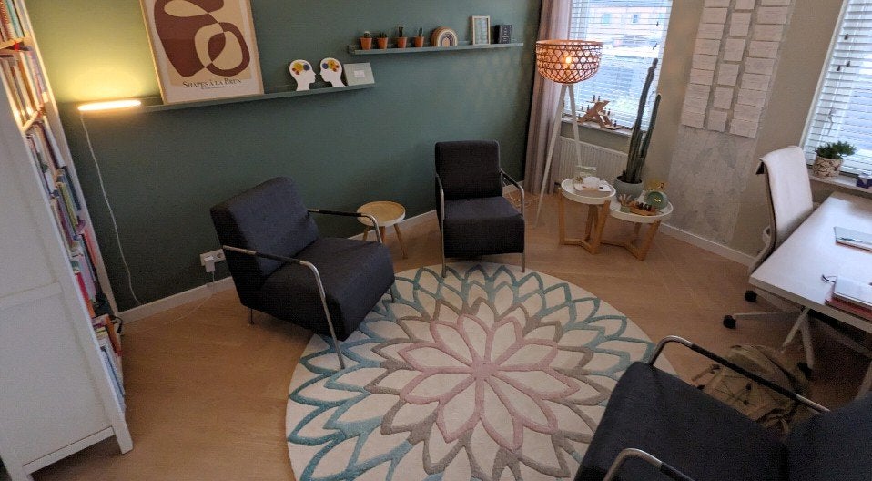 WOOOD Stoel Anthraciet - Comfortabel en Stijlvol, Modern, Comfortabel, Gebruikt, Ophalen of Verzenden, Stof