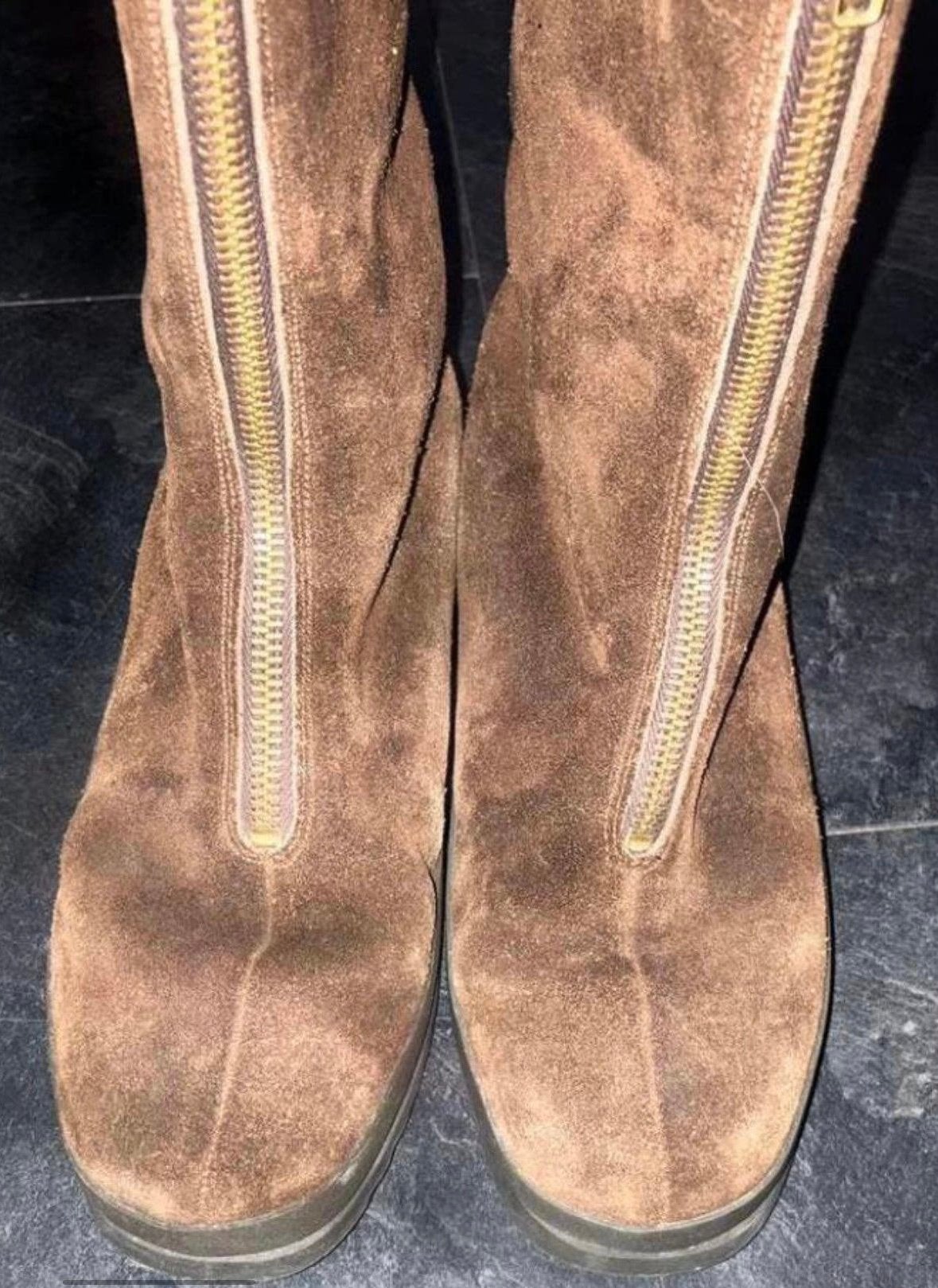 NIEUWE LAARZEN + LAMSWOLLEN VACHT NIEUW!merk ISBA FRANCE 43, Hoge laarzen, Bruin, Nieuw, Ophalen of Verzenden