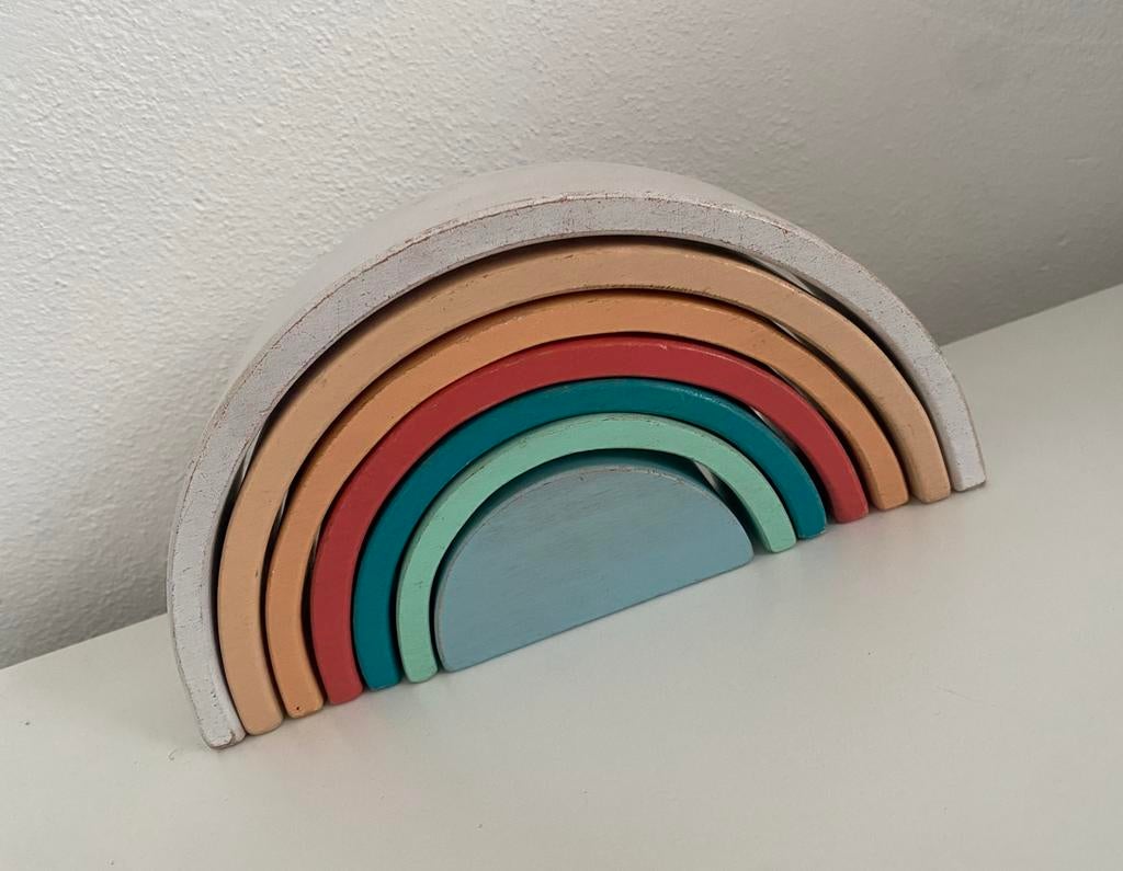 Houten regenboog, Kinderen en Baby's, Speelgoed | Houten speelgoed, Ophalen of Verzenden, Gebruikt, Overige typen