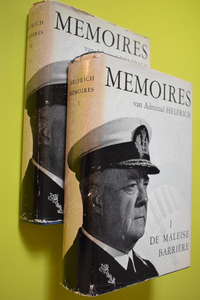 Memoires van Admiraal Helfrich -deel 1 en 2- 1950-, Marine, Ophalen of Verzenden, C.E.L. Helfrich, Tweede Wereldoorlog