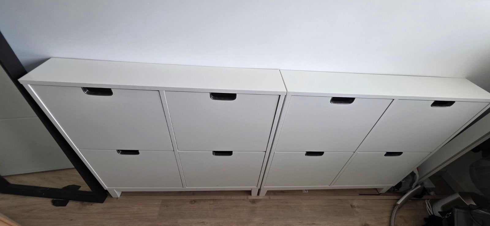 2x IKEA STÄLL Schoenenkast wit, 96x17x90 cm, Ophalen, Zo goed als nieuw