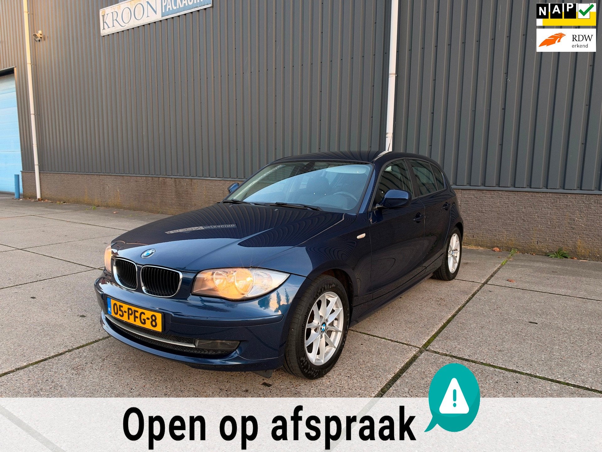 BMW 1-serie 118i Business Line FACELIFT/NAP/KTNG VRVNG/BOEKJ, Auto's, 1-Serie, Achterwielaandrijving, Blauw, Origineel Nederlands