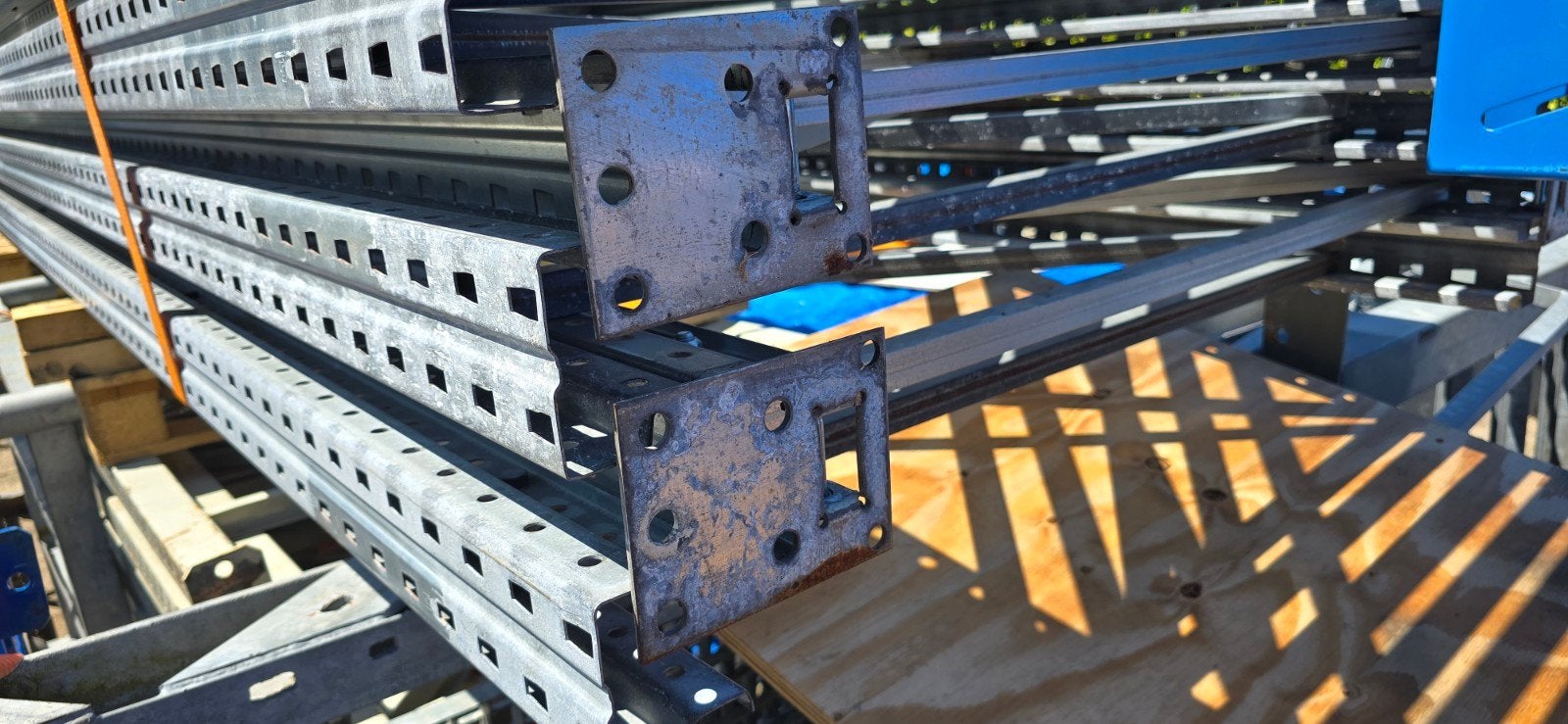 Palletstelling gegalvaniseerd Dexion P90. L=570 D=110 H=550, Ophalen, Gebruikt, IJzer