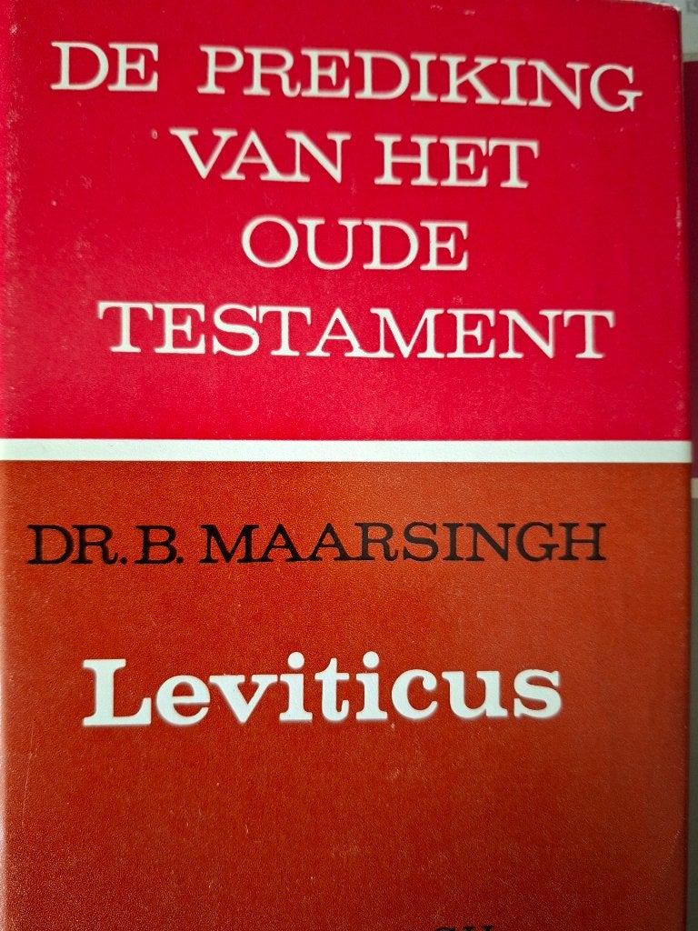 B.Maarsingh,, Leviticus  Pred. Oude Testament, Boeken, Zo goed als nieuw, Maarsingh, Alpha, HBO