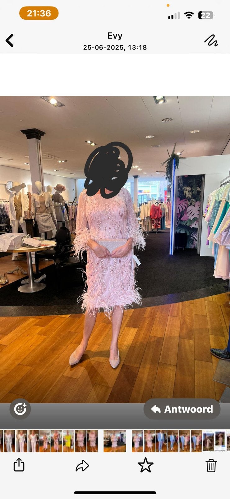 Feestjurk, Kleding | Dames, Jurken, Zo goed als nieuw, Roze, Boven de knie, Ophalen