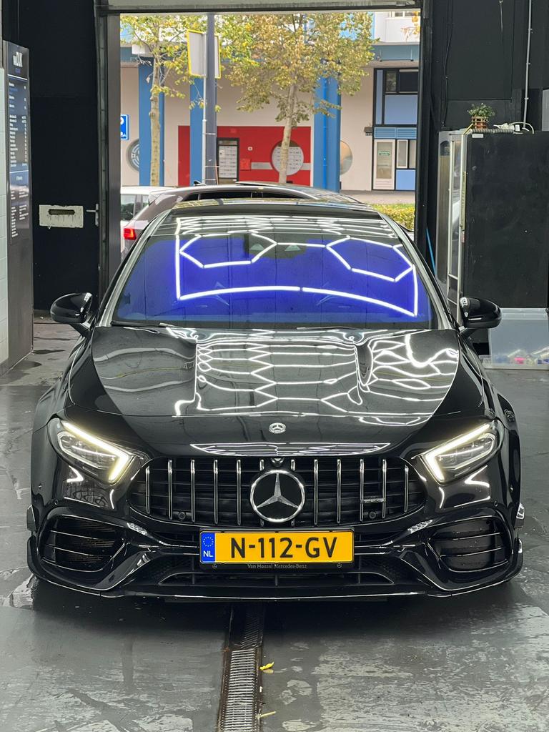 Mercedes-Benz A 45 AMG S Edition 1 421pk F1 4Matic+, Automaat, 4 cilinders, 1535 kg, Zwart