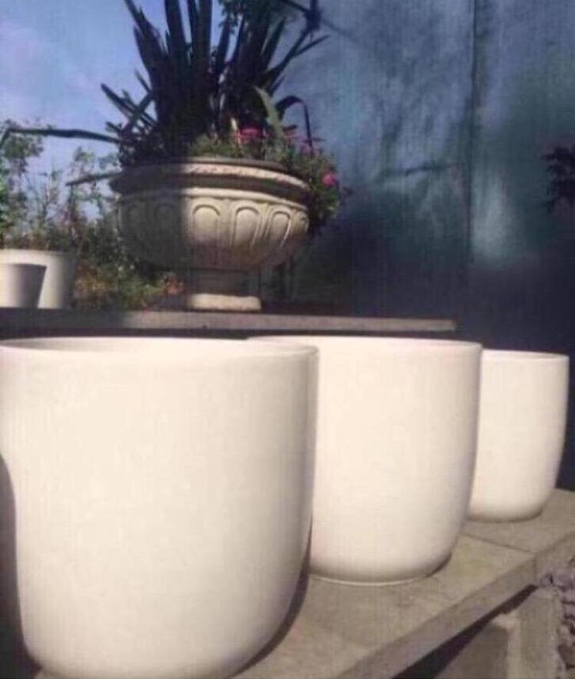 Grote luxe hoogglans keramische bloempotten overige maten, Tuin en Terras, Bloempotten, Rond, Binnen, Zo goed als nieuw, Minder dan 40 cm