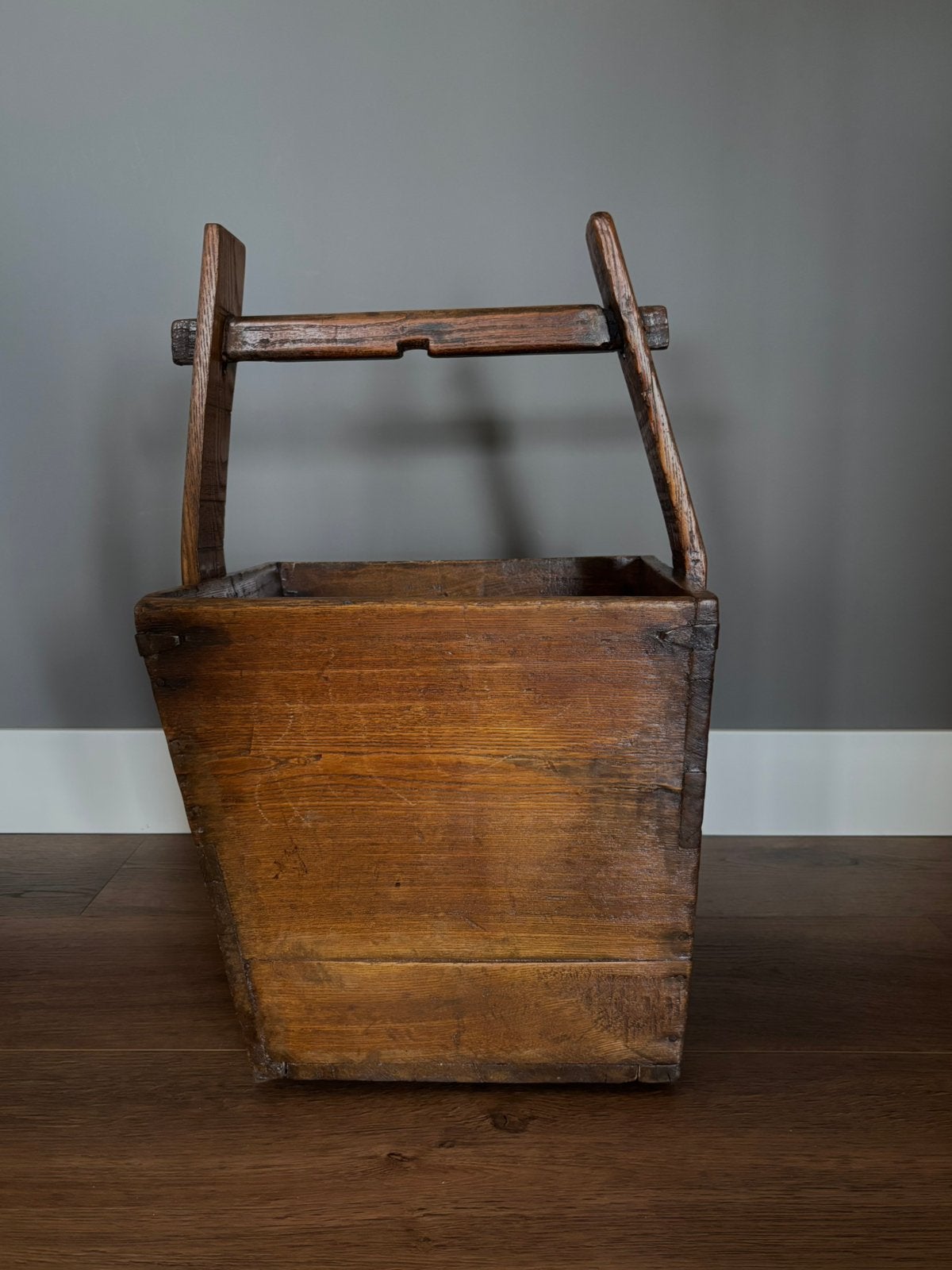 Stoere rijstbak krantenbak landelijk, Ophalen, Met handvatten, Gebruikt, Overige typen