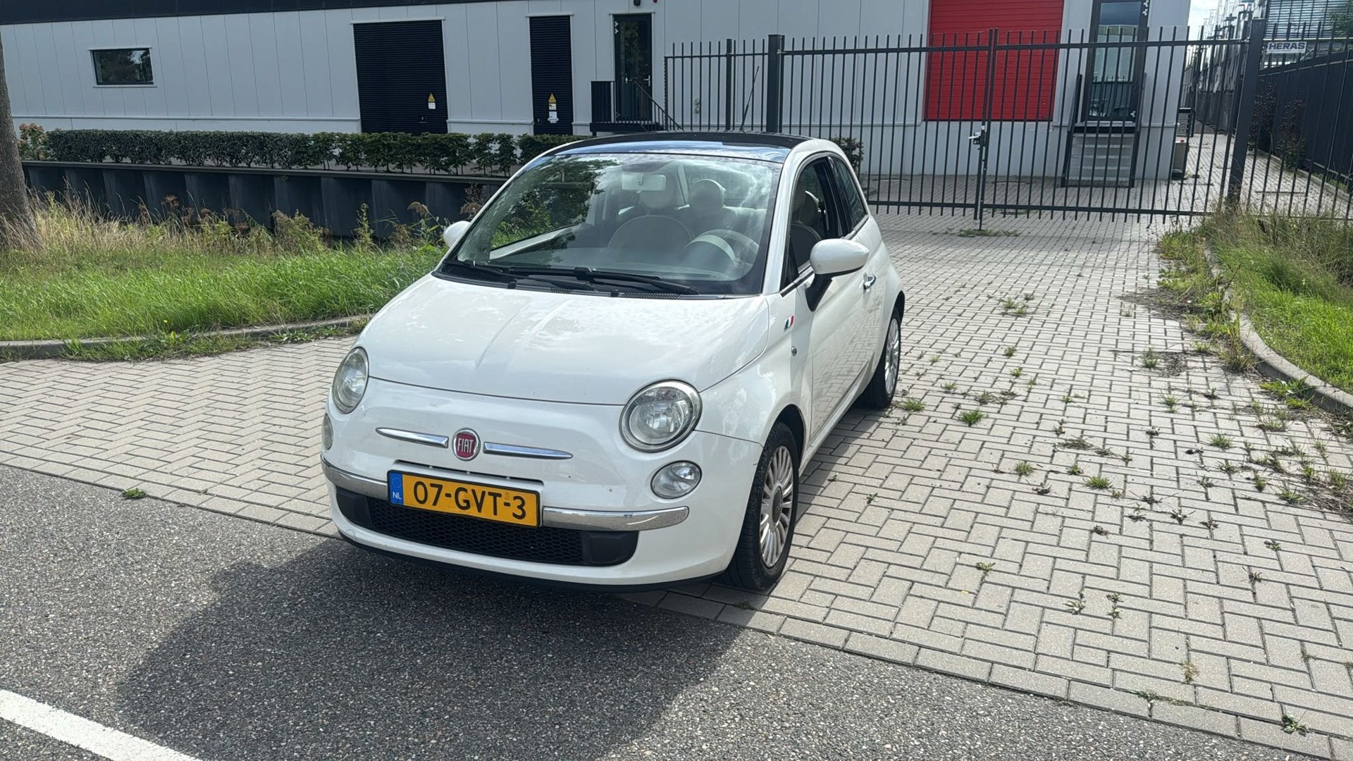 Fiat 500 1.2 Lounge PANORAMADAK AIRCO KOOPJE WIT 2008, Voorwielaandrijving, Gebruikt, 1242 cc, 4 cilinders