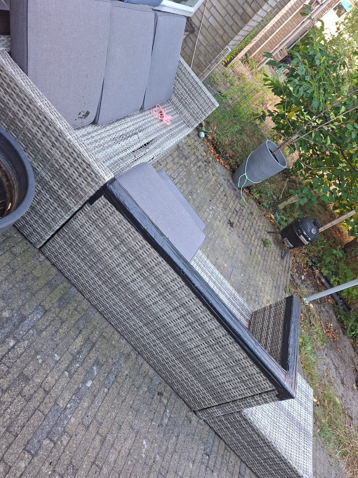 Gratis loungeset met kussens, Tuin en Terras, Gebruikt, Meer dan 8 zitplaatsen, Ophalen of Verzenden, Loungeset