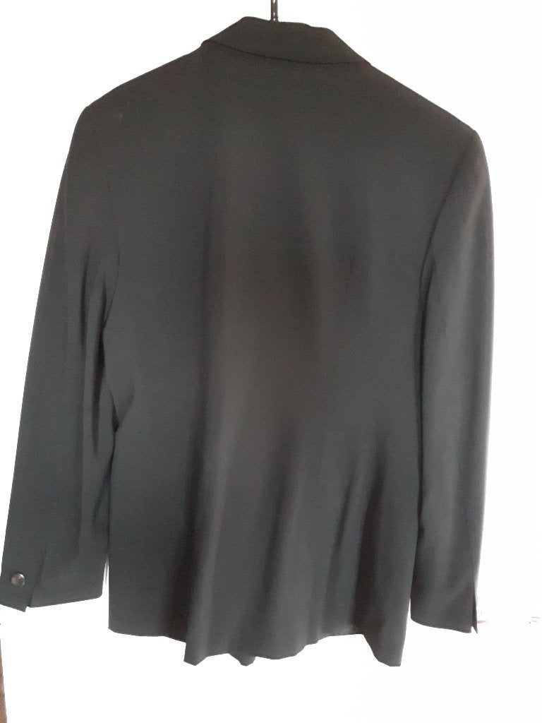 zwarte blazer, Marccain, maat 4 (40), Maat 38/40 (M), Verzenden, Zwart, Zo goed als nieuw
