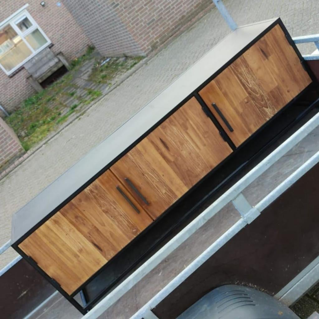 Tv kast mango hout, Huis en Inrichting, Kasten | Televisiemeubels, Ophalen, Zo goed als nieuw, 25 tot 50 cm, Minder dan 100 cm