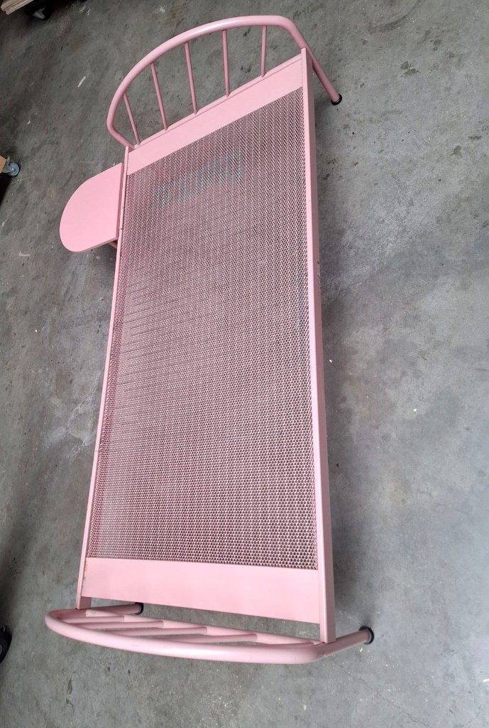Vintage Auping eenpersoonsbed lichtroze, Huis en Inrichting, Slaapkamer | Bedden, Ophalen, Gebruikt, 90 cm, Vintage