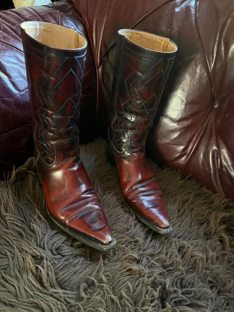 Sendra leren Western Cowboylaarzen mt 37 Bordeaux rood, Ophalen of Verzenden, Rood