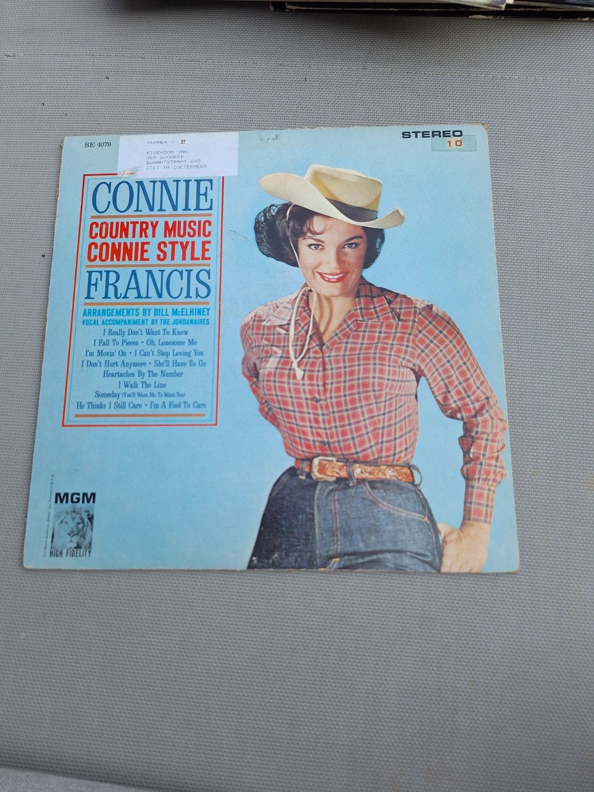Connie Francis - Country Music Connie Style (Stereo), Ophalen of Verzenden, Gebruikt, Album, Country