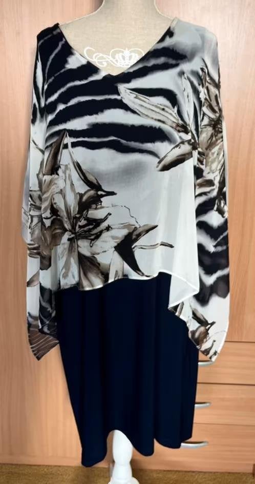 Frank Lyman blauwe jurk maat 46[dmv], Blauw, Maat 46/48 (XL) of groter, Ophalen of Verzenden, Zo goed als nieuw