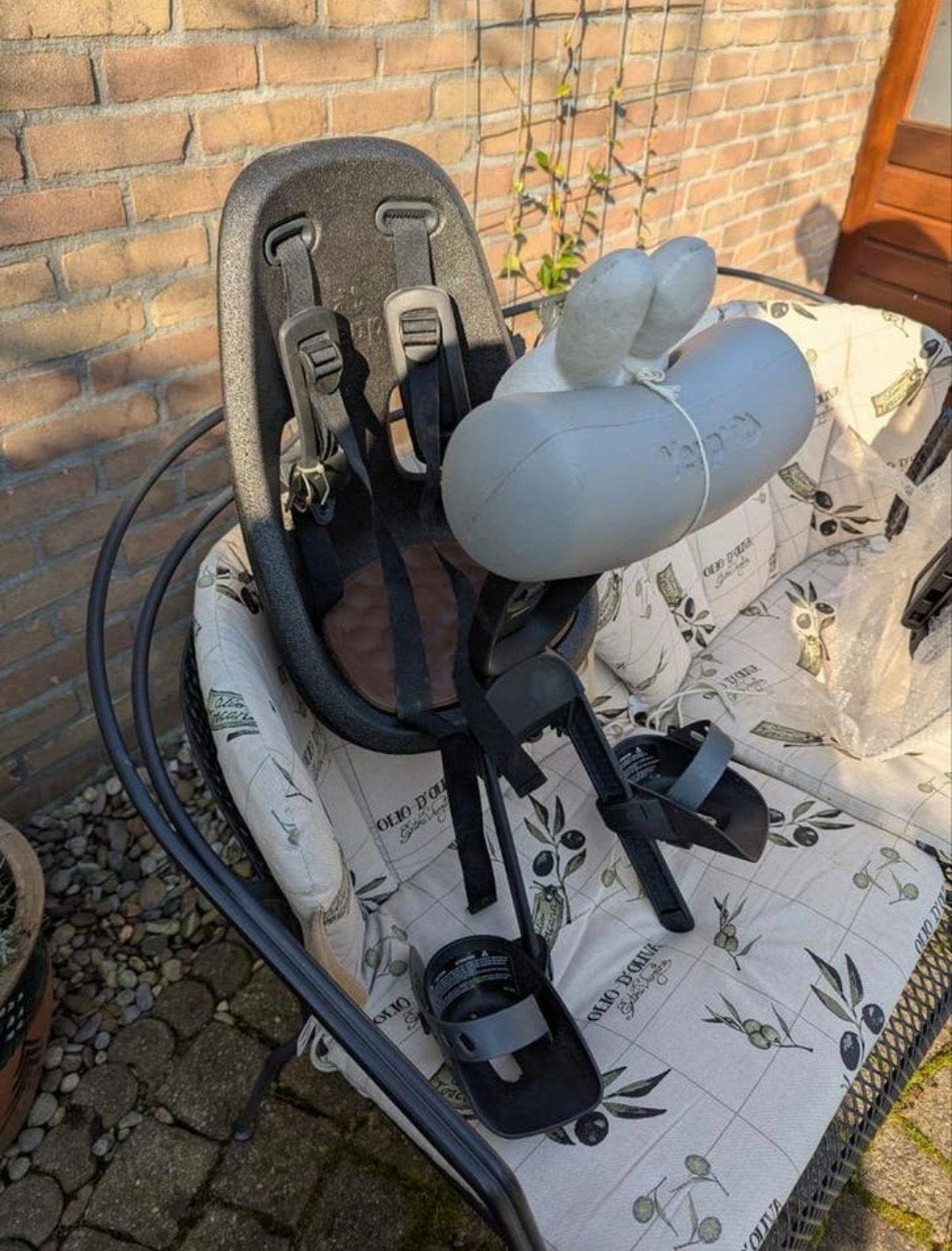 Yepp voorzitje met windscherm, Fietsen en Brommers, Fietsaccessoires | Fietsstoeltjes, Ophalen, Gebruikt, Voorzitje, Yepp