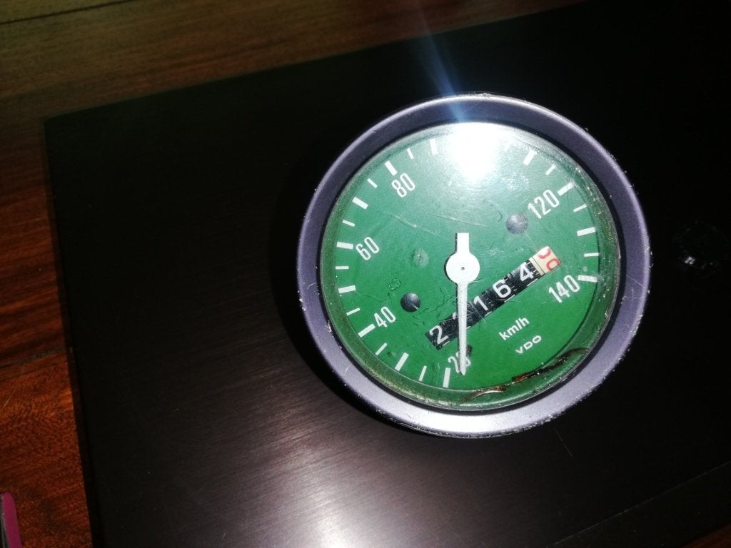 Groene VDO km-teller t/m 140km/h Zündapp, Ophalen of Verzenden, Gebruikt, Overige typen