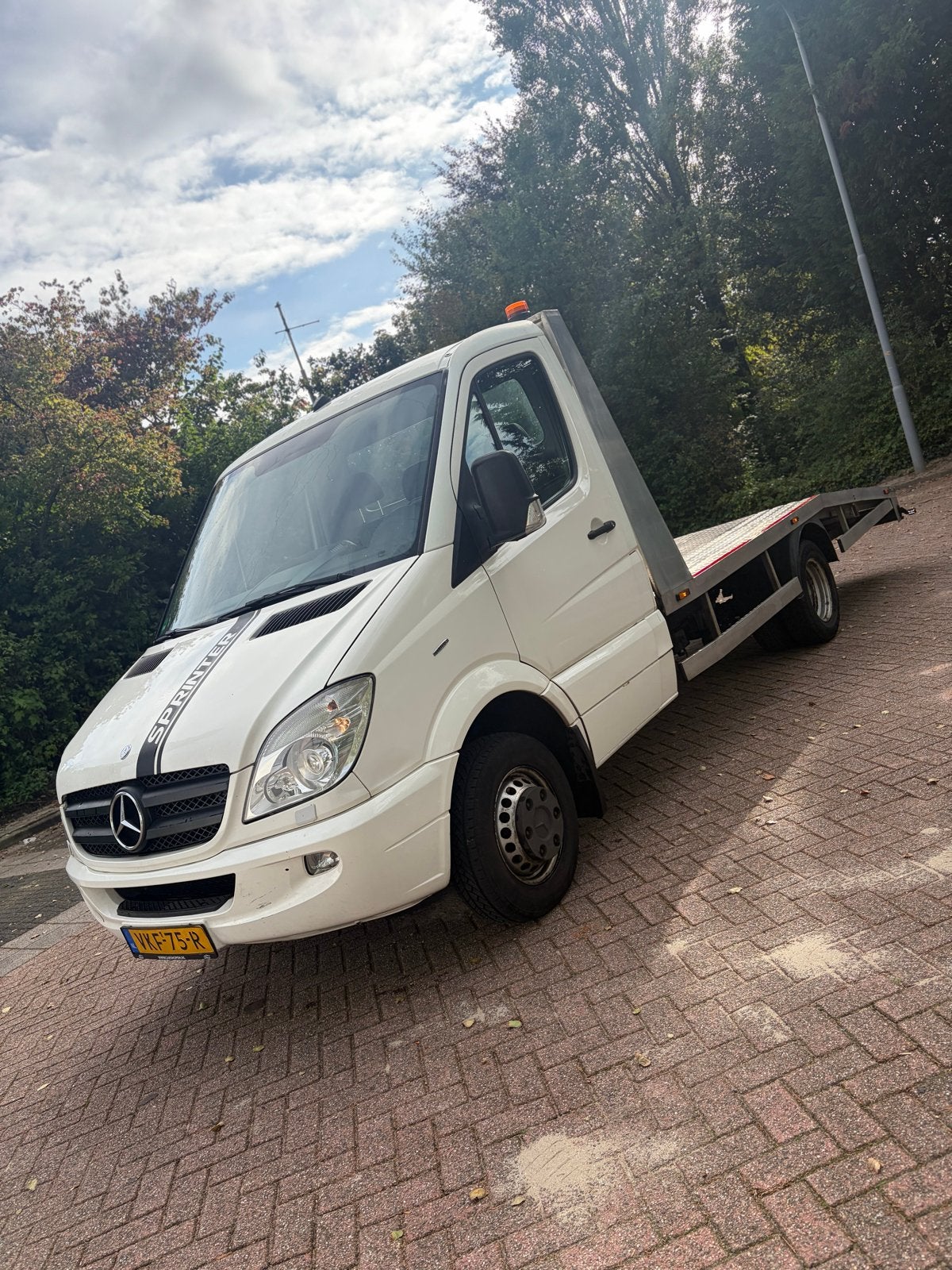 Mercedes Sprinter 3.0 190PK Automaat Oprijwagen Lier CarPlay, 190 pk, 2000 kg, Mercedes-Benz, Bedrijf