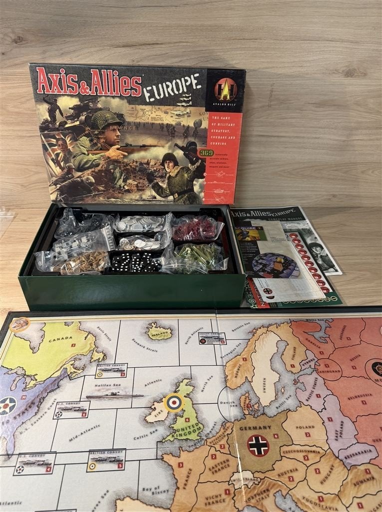 Axis And Allies Europe - s6134, Hobby en Vrije tijd, Gezelschapsspellen | Bordspellen, Verzenden, Zo goed als nieuw