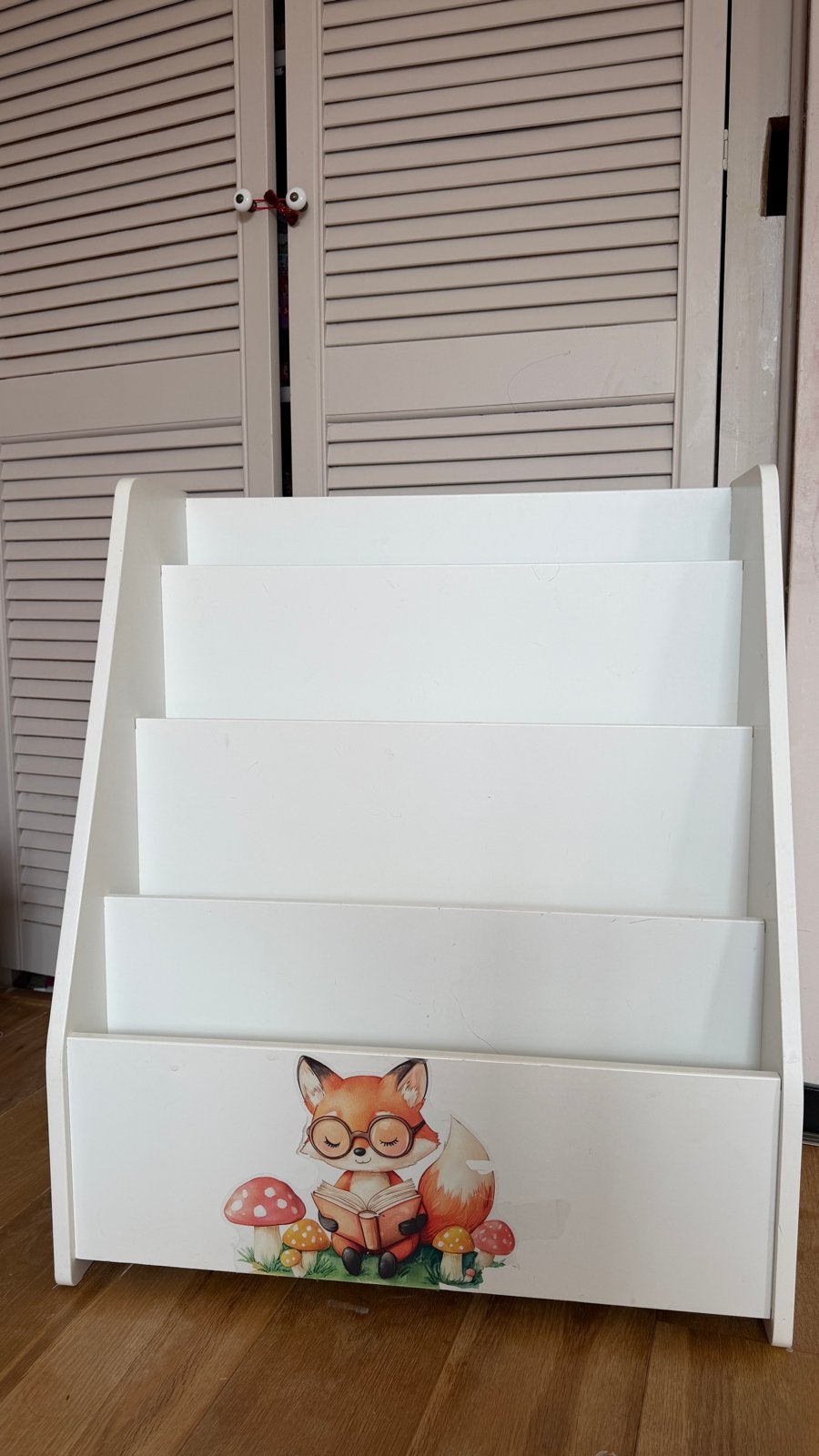 Montessori boekenkast Kwantum met vossenprint, Ophalen, Minder dan 50 cm, Gebruikt, Minder dan 25 cm