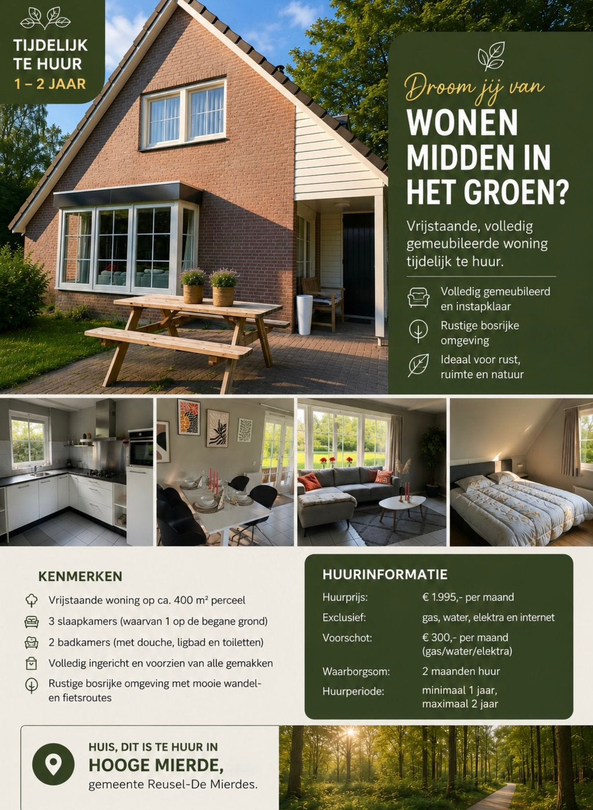 Te huur, Vrijstaande woning