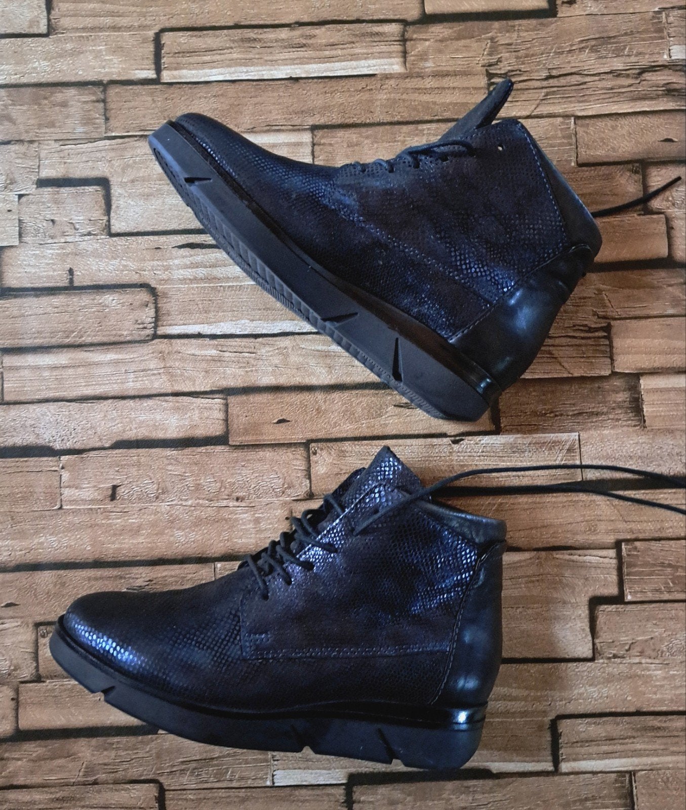 Piedi Nudi - Donkerblauwe leren boots, maat 38, Lage of Enkellaarzen, Nieuw, X, Piedi Nudi