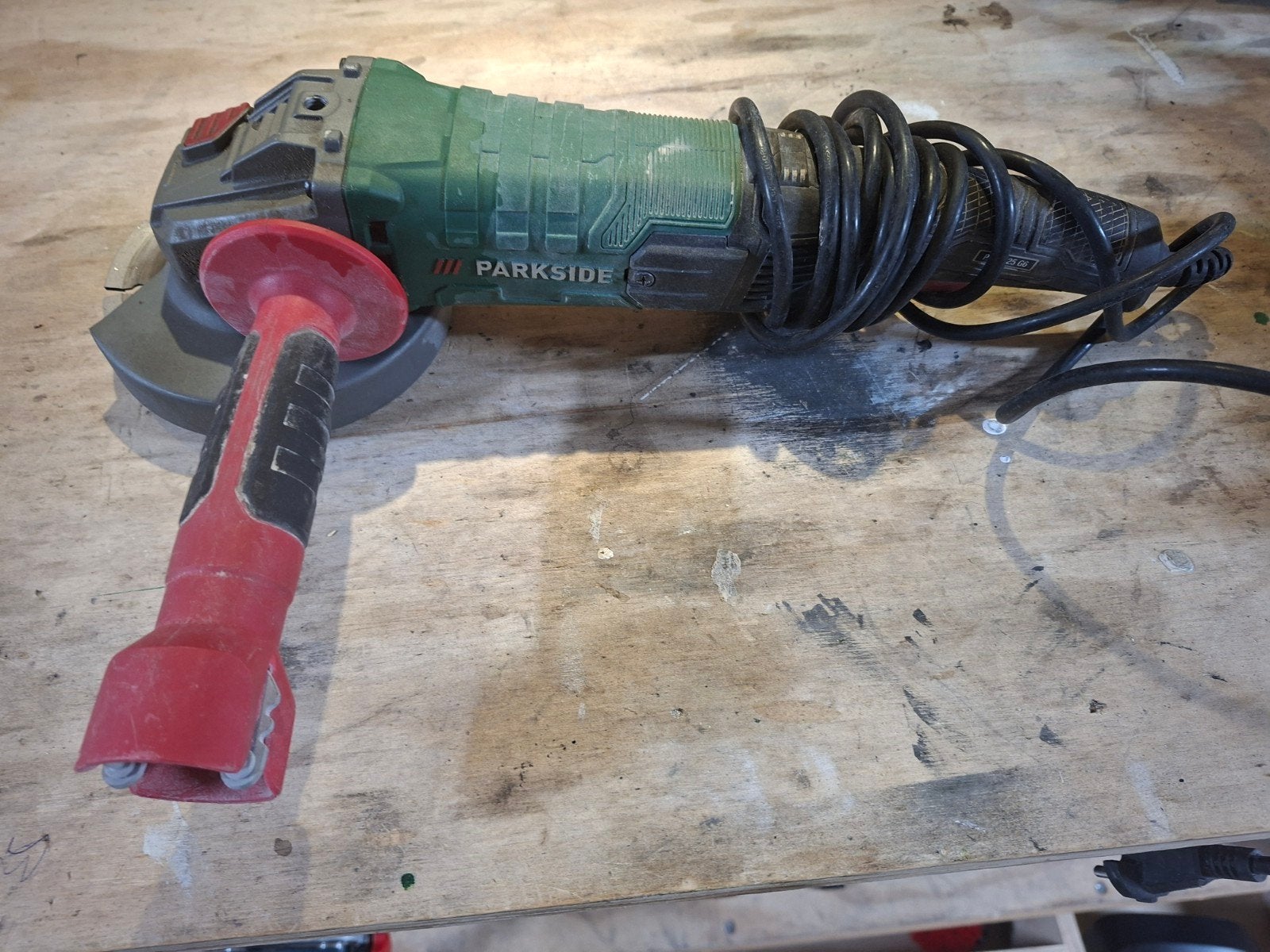 Parkside Haakse Slijptol PWS 125 G6 - 1200W, Ophalen, Gebruikt, 1000 watt of meer, Haakse handslijpmachine