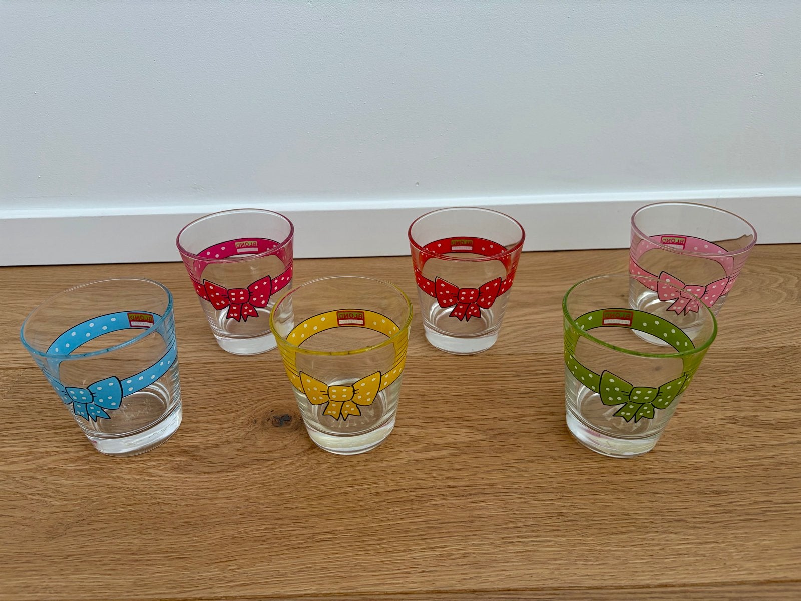 Blond Amsterdam 6 waterglazen - nieuwstaat, Huis en Inrichting, Keuken | Servies, Ophalen of Verzenden, Nieuw, Aardewerk, Blond Amsterdam