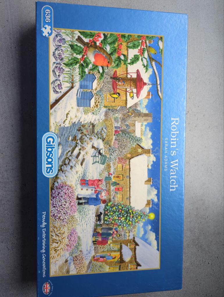 Gibsons Robin's Watch Legpuzzel 636 stukjes, Ophalen of Verzenden, 500 t/m 1500 stukjes, Zo goed als nieuw, Legpuzzel