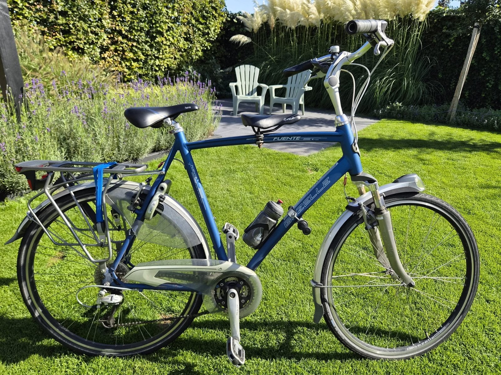 Gazelle Fuente fiets - Blauw - Gebruikt, Fietsen en Brommers, Ophalen, Gebruikt, Gazelle, Versnellingen
