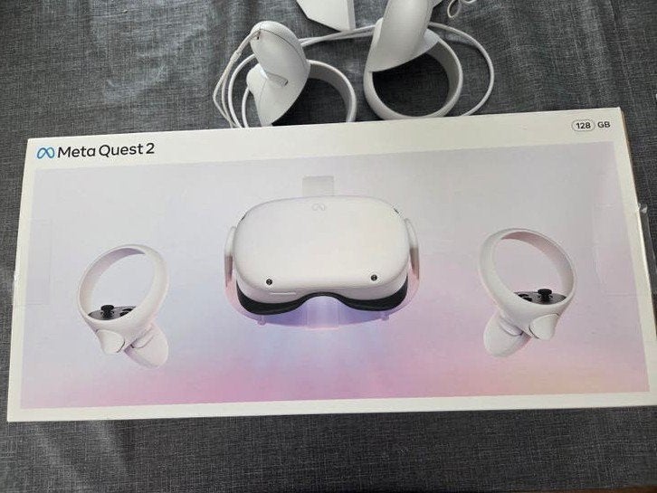Meta quest 2 vr bril incl standaard en doos, Spelcomputers en Games, Virtual Reality, Ophalen of Verzenden, Zo goed als nieuw